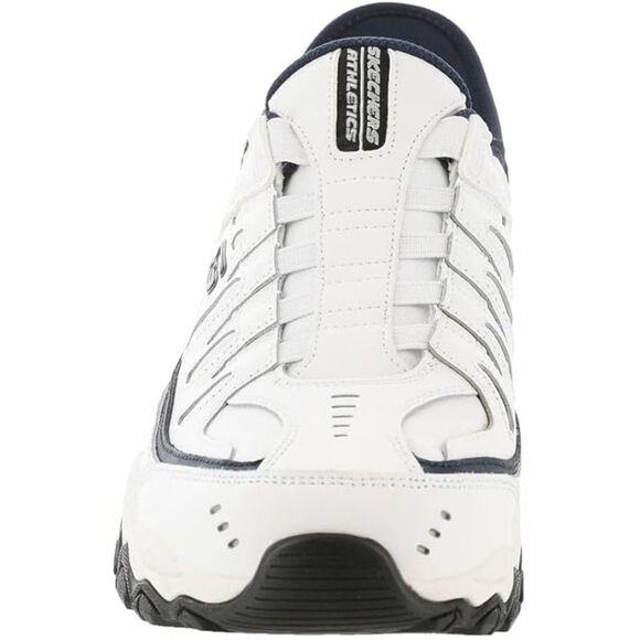 Skechers Men’s Afterburn M. Fit Grill Captain Slip-ins Sneaker White/Navy Size 8 - Picture 4 of 8